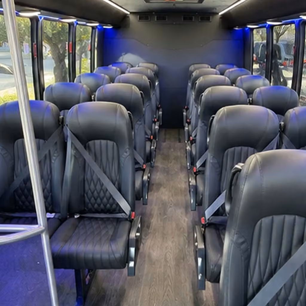 25 passenger minibus interior