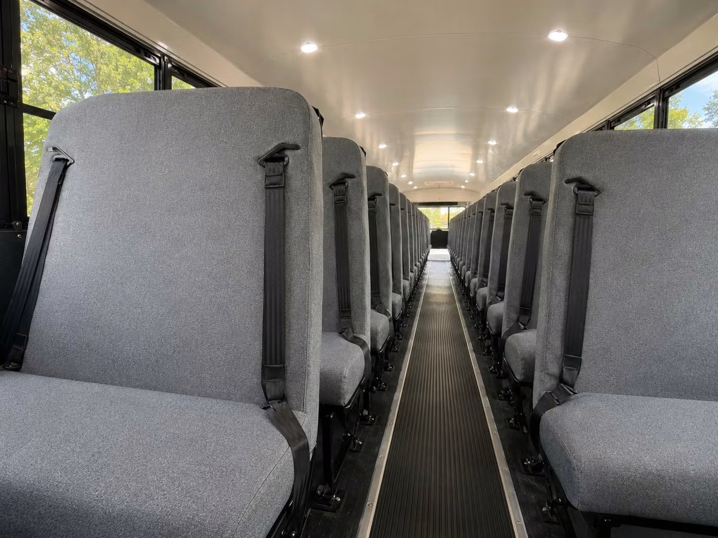 school bus inside